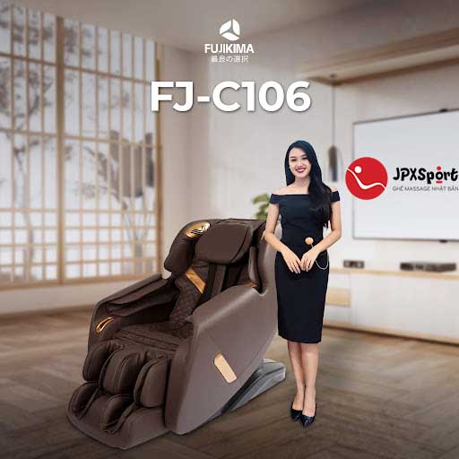 Ghế massage Fujikima FJ C106 được sản xuất bởi thương hiệu Fujikima nổi tiếng Nhật Bản